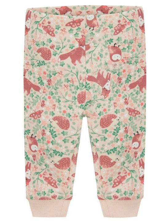 Cool Club Set of Kids Long Leggings Floral Pink