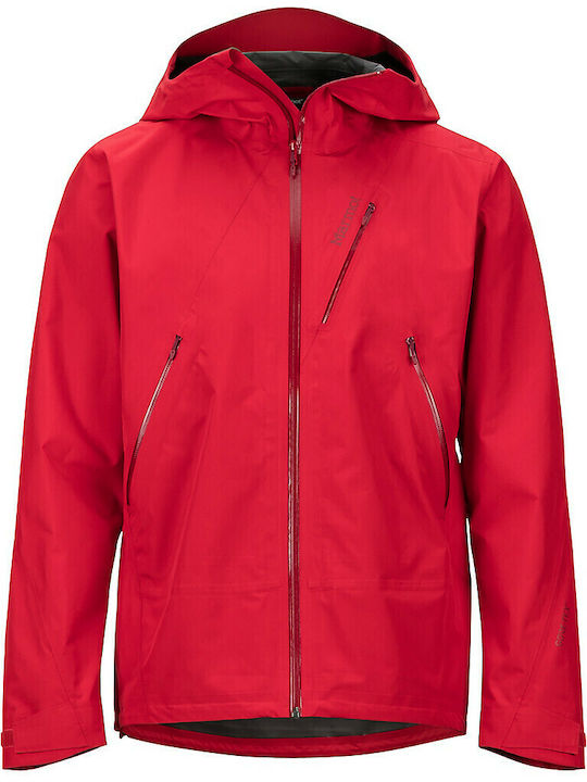 Knife Edge Winter Jacke Hardshell Wasserdicht und Winddicht Rot