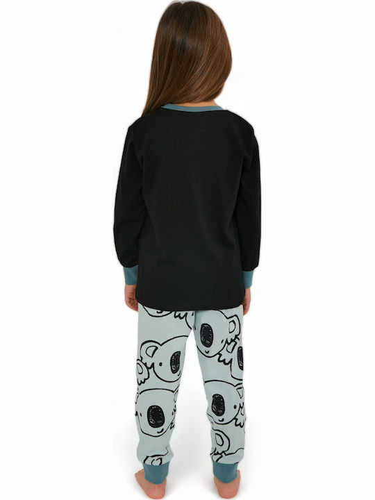 Roly Poly Kinder Schlafanzug Winterlich Black