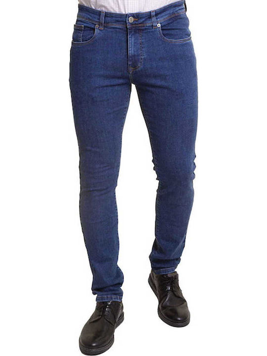 Men's Jeans Pants with Regular Straight Fit Denim Blue