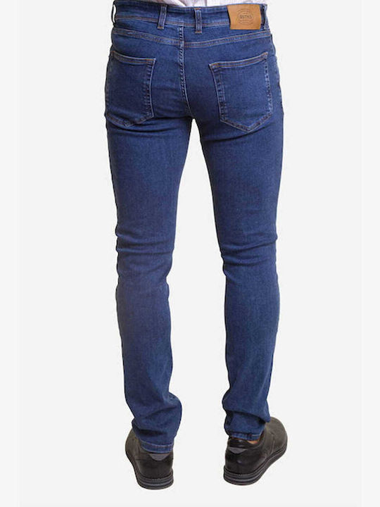 Men's Jeans Pants with Regular Straight Fit Denim Blue