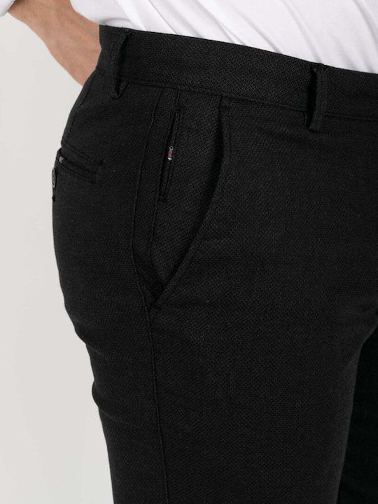 Pantaloni Chino cu Croială Slim Grey/Beige