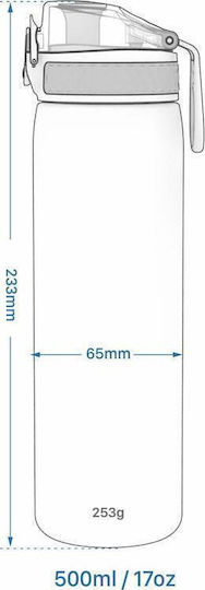 Ion8 Μπουκάλι Θερμός Ανοξείδωτο BPA Free 500ml Μπλε