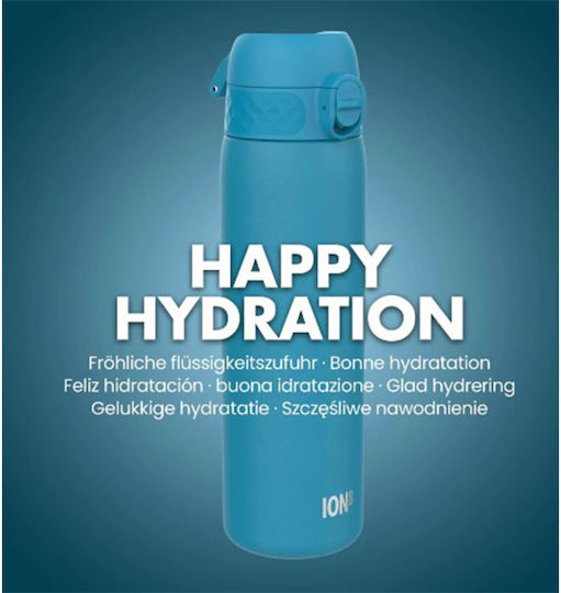 Ion8 Μπουκάλι Θερμός Ανοξείδωτο BPA Free 500ml Μπλε