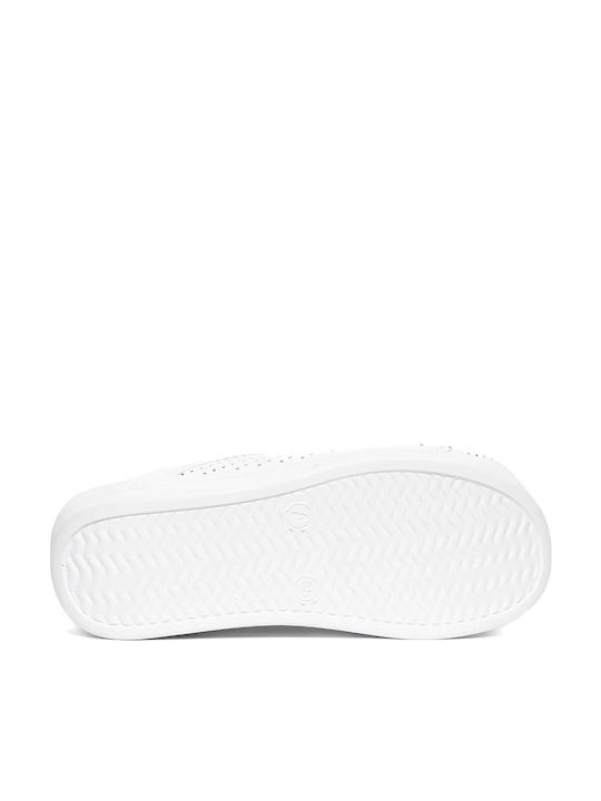 Northcure Air Max Γυναικεία Δερμάτινα Ανατομικά Σαμπό Λευκά