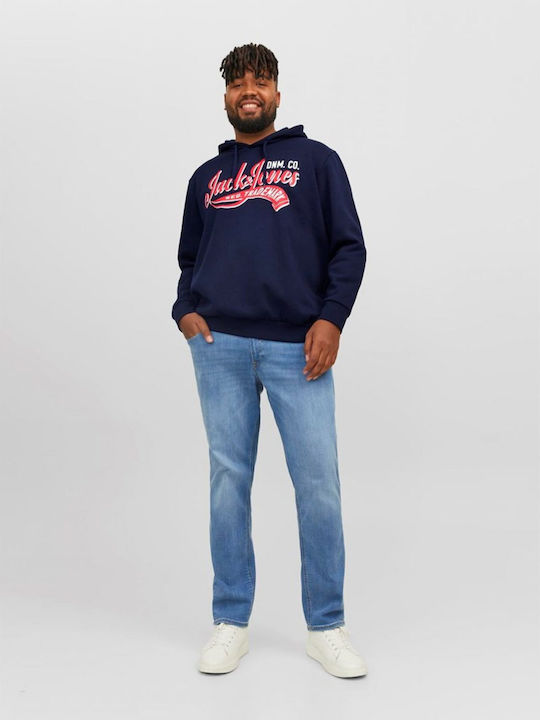 Jack & Jones Hanorac pentru bărbați cu glugă Blue