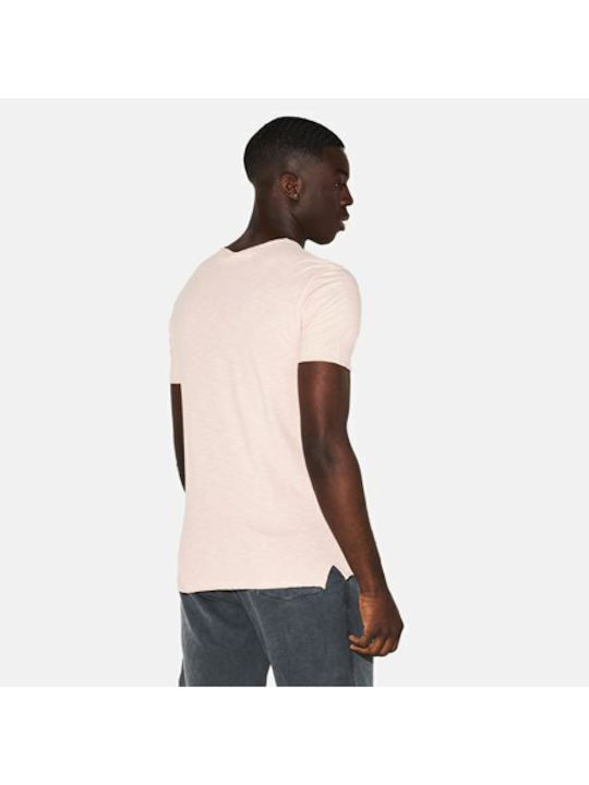 Dirty Laundry Detail Men's Short Sleeve T-shirt Pink DLMT000576