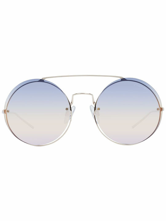 Ana Hickmann Sunglasses with Silver Metal Frame and Multicolour Gradient Lens