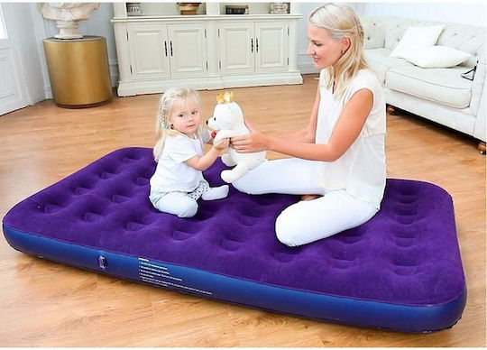 INTIME Aufblasbare Schlafmatratze Einzel mit Integrierter Pumpe 192x74x23εκ.