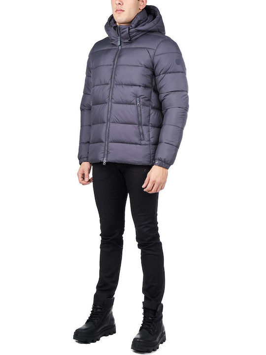 Winter Jacket Puffer Waterproof Gray