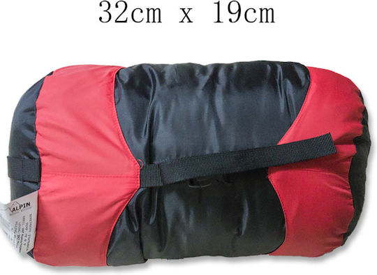 Alpin Sleeping Bag Μονό 3 Εποχών Κοκκινο