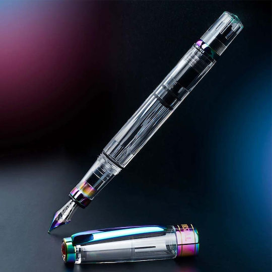 Twsbi Stilou Medium Transparent din Aluminiu