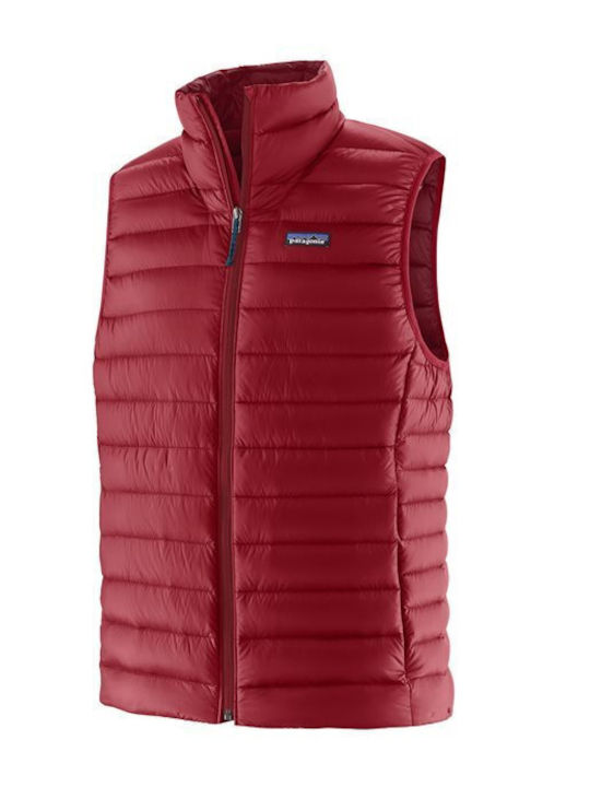 Women's Short Puffer Jacket for Winter Red