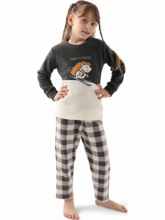 Arnetta Pijama pentru copii De iarnă Fleece Gri