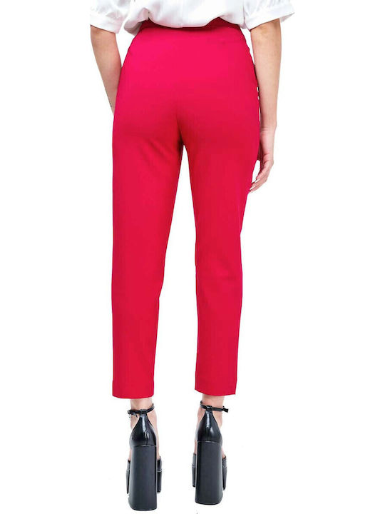 Damen Stoff Hose Cherry