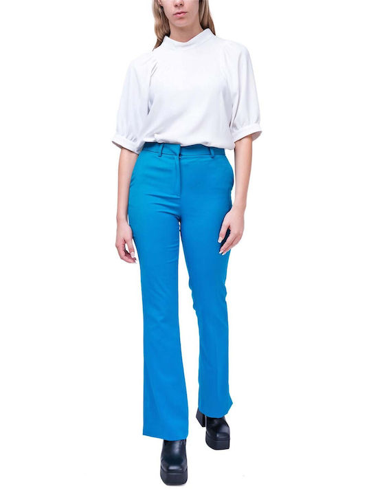 MY T Women's Fabric Trousers Petrol