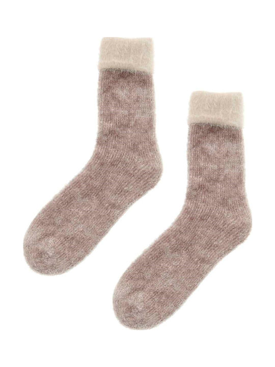 Walk Xmas Collection Damen Socken Ecru 1Pack