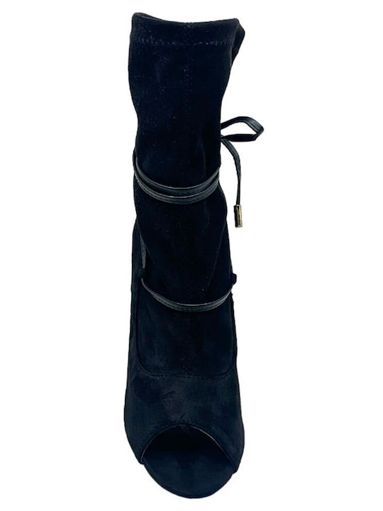 Queen Accessories Damen Knöchelstiefel Schwarz