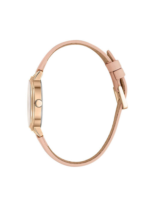 Esprit Uhr Automatisch mit Rosa Lederarmband