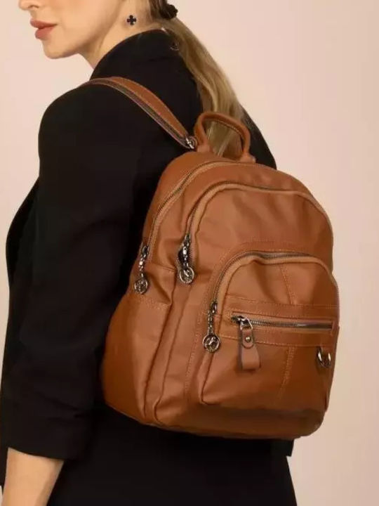 Megapolo Women's Bag Backpack Tabac Brown