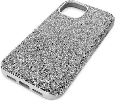 Swarovski High Silicone Back Cover Silver (iPhone 15Nokia 1.3)