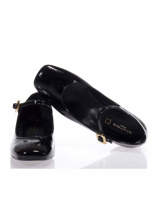 Pumps mit Riemchen Schwarz
