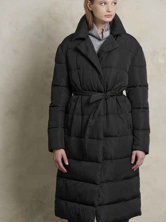 Matis Fashion Μακρύ Γυναικείο Puffer Μπουφάν Αδιάβροχο και Αντιανεμικό για Χειμώνα ΜΑΚΡΥ ΚΑΠΙΤΟΝΕ ΜΠΟΥΦΑΝ Blue