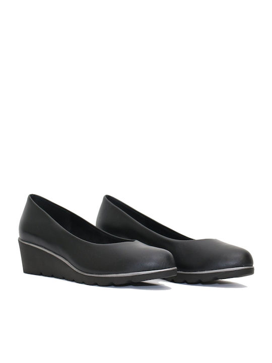 Irene Leather Black Medium Heels