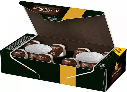 Jacobs Capsules Espresso Intenso Compatible with Machine Nespresso 10caps,tobolek