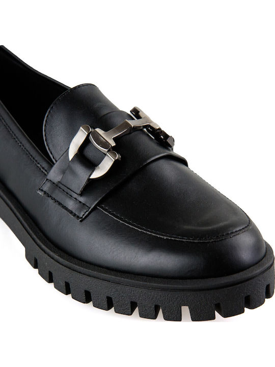 Damen Mokassins in Schwarz Farbe SIB-4600 (BLK)