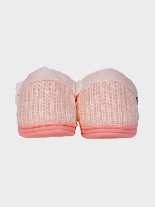 G Secret Winter Women's Slippers with fur in Pink color