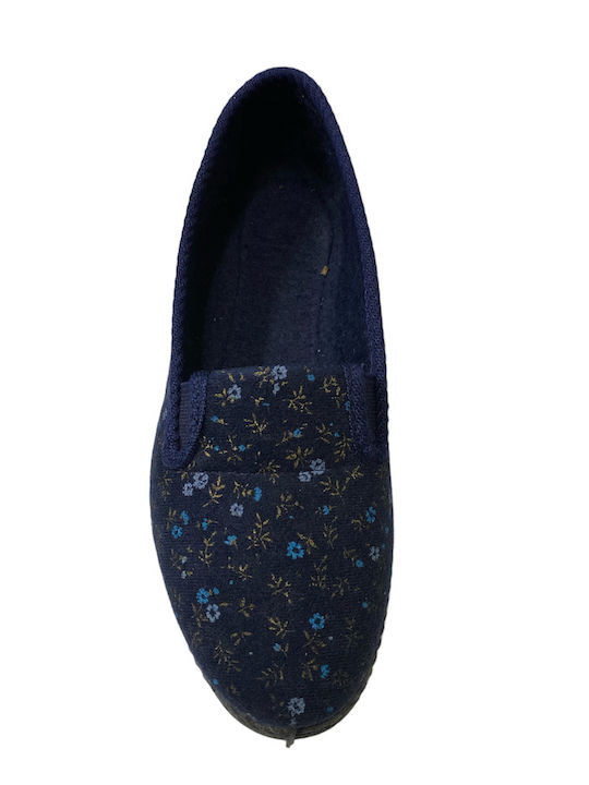 Antrin Closed Women's Slippers in Blue color