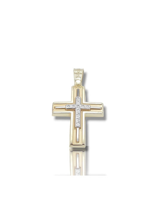 Mentzos Gold Kreuz 14K