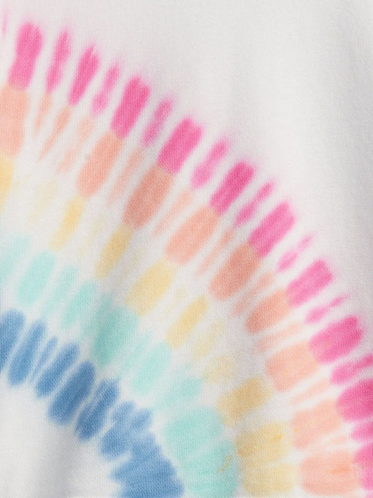 Fleece Παιδικό Φούτερ Rainbow Tie-Dye (Ουράνιο Τόξο) Graphic