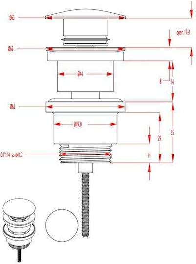 La Torre Kupfer Ventil Spülbecken Bronze
