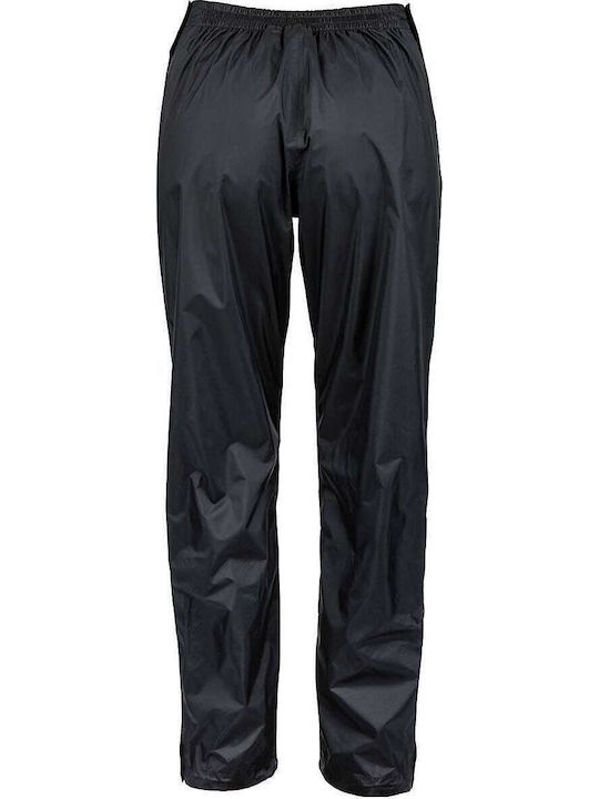 Marmot Full Zip Precip Pant Γυναικείο Μακρύ Παντελόνι Πεζοπορίας Μαύρο