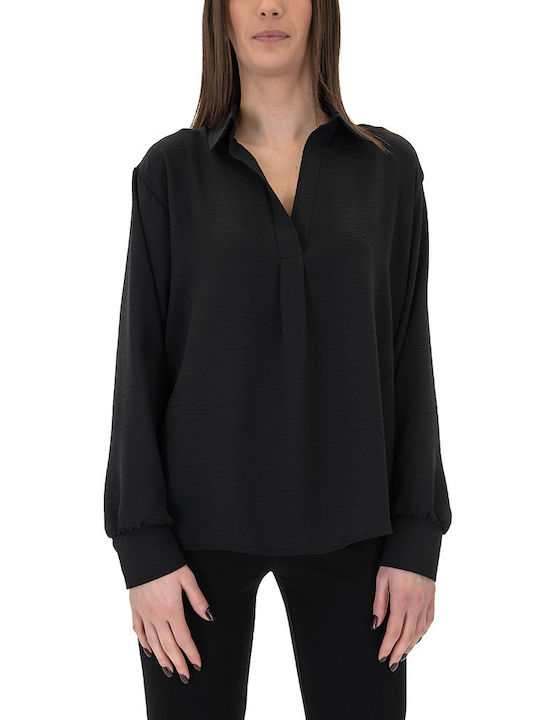 Matchbox Women's Long Sleeve Shirt Black