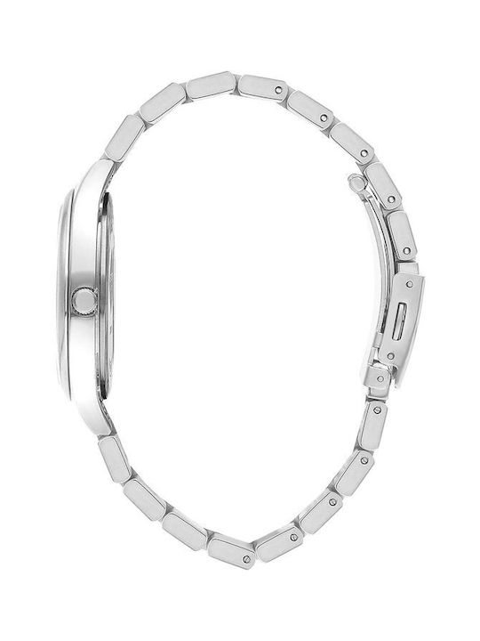Lee Cooper Metallic Bracelet Ρολόι με Ασημί Μεταλλικό Μπρασελέ