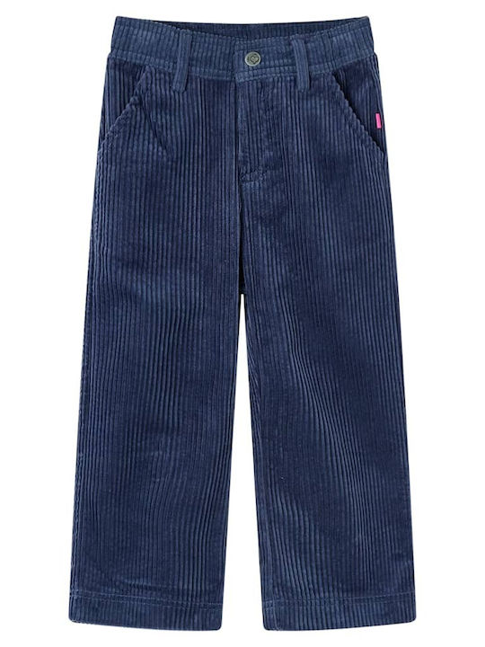 vidaXL Kids Corduroy Trousers Σκούρο Μπλε