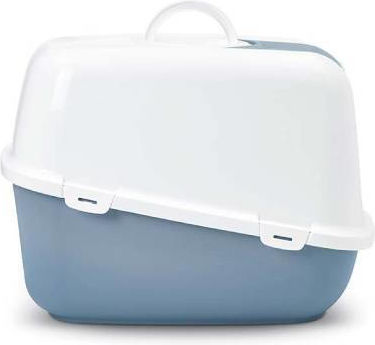 Savic Sa Nestor Jumbo Cat Toilet Closed Light Blue L66.5xW48.5xH46.5cm