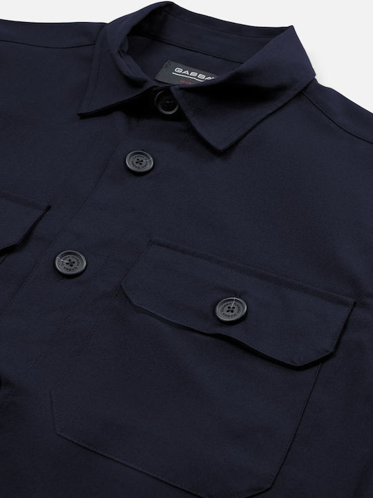 Gabba Topper Ανδρικό Πουκάμισο Overshirt Μακρυμάνικo Navy