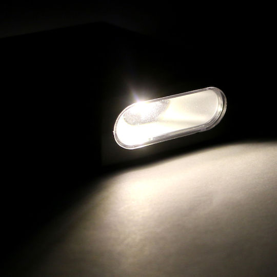 Set of 4 Wall Solar Lights Warm White 3000K with Photocell IP65 6cmx10cmx3cmcm
