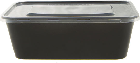 Plastic Microwave Food Containers Lid 750ml 5 Pieces