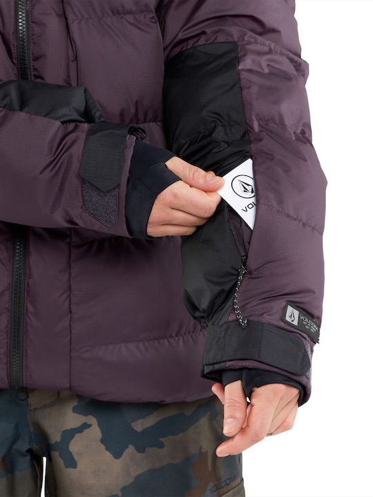 Volcom Insulated H0452415-BRY Γυναικείο Μπουφάν για Σκι & Snowboard Μωβ