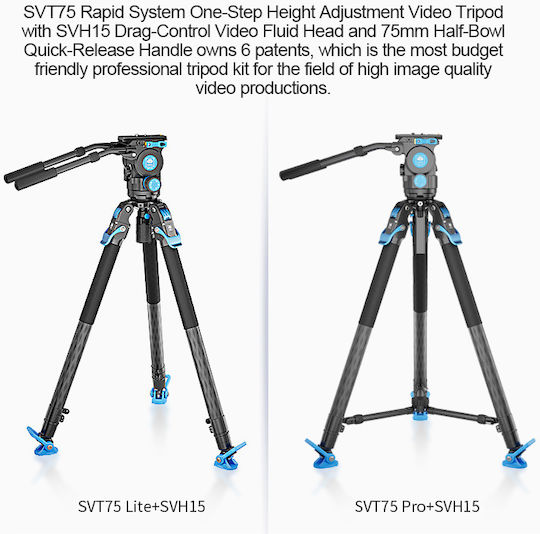 Sirui SVT75 Pro Τρίποδο - Βίντεο
