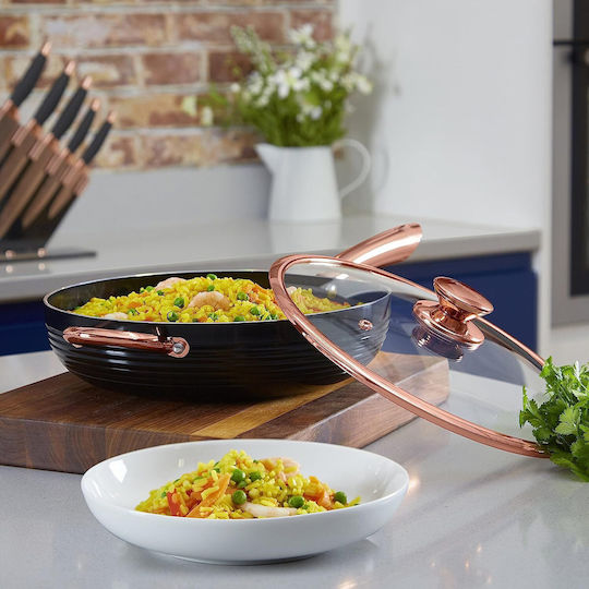 TnS Exclusive Saute Pan from Aluminum with Lid with Non-Stick Coating 26cm