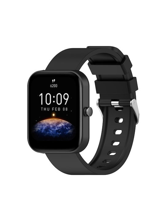 Style Armband Silikon Schwarz (Amazfit Bip 3 / Bip 3 Pro)