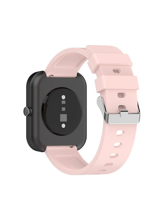 Style Каишка Силикон Розов (Amazfit Bip 3 / Bip 3 Pro - Амазфит Бип 3 / Бип 3 Про)