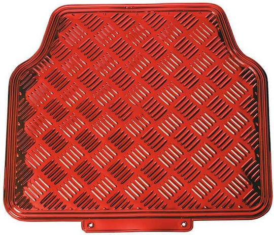 Auto Gs Set Covorașe Față și Spate Universal 4buc din Aluminiu Roșii