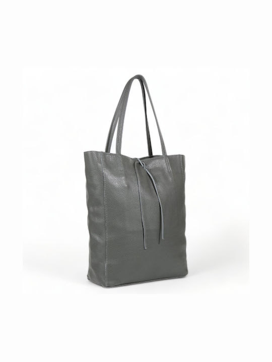 Passaggio Leather Leder Damenhandtasche Shopper Schultertasche Gray